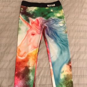 Galactic unicorn leggings